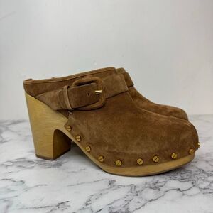 Veronica Beard Dacey Suede Mule Clogs 9